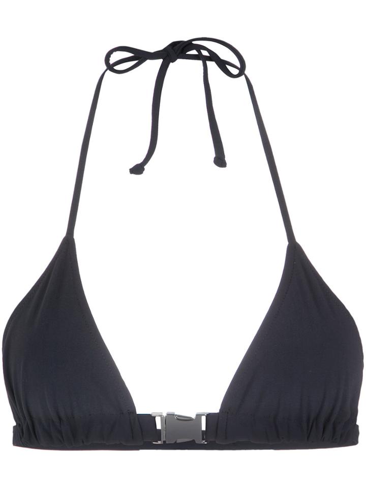 Gloria Coelho Triangle Bikini Top - Black