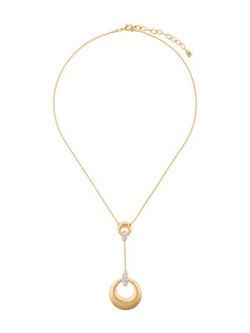 Nina Ricci Vintage 1980s Vintage Nina Ricci Circle Pendant - Metallic