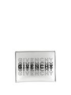 Givenchy Logo Shading Cardholder - Silver