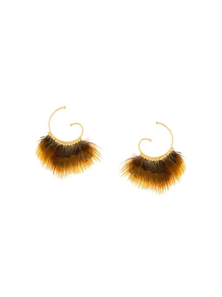 Gas Bijoux 'buzios' Earrings, Women's, Yellow/orange