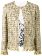 Etro Tweed Jacket, Women's, Size: 44, Nude/neutrals, Cotton/polyamide/polyester/acrylic