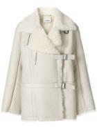 Jil Sander Dushamble Shearling Jacket - White