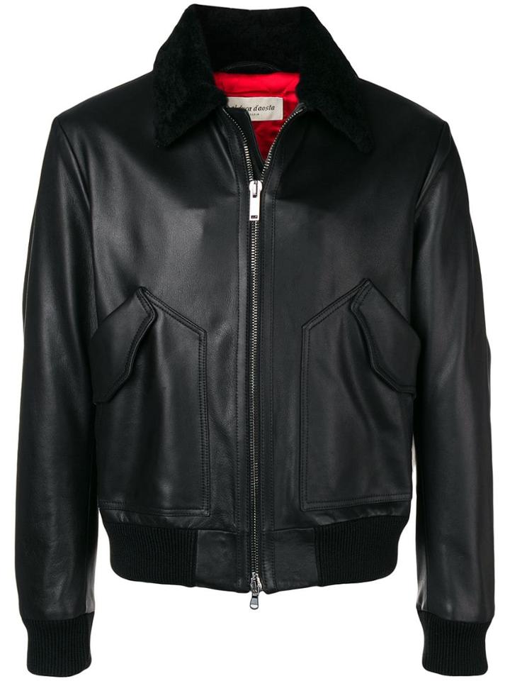 Al Duca D'aosta 1902 Leather Jacket - Black