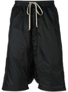 Rick Owens Drkshdw Drop-crotch Shorts, Men's, Size: S, Black, Polyester/polyamide/polypropylene