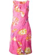 Kenzo Vintage 'nature' Print Dress, Women's, Size: 38, Pink/purple