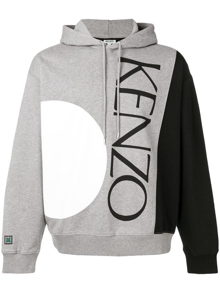 Kenzo Loose-fit Logo Hoodie - Grey