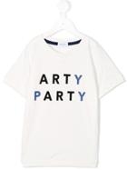 Arch & Line Arty Party Print T-shirt - White