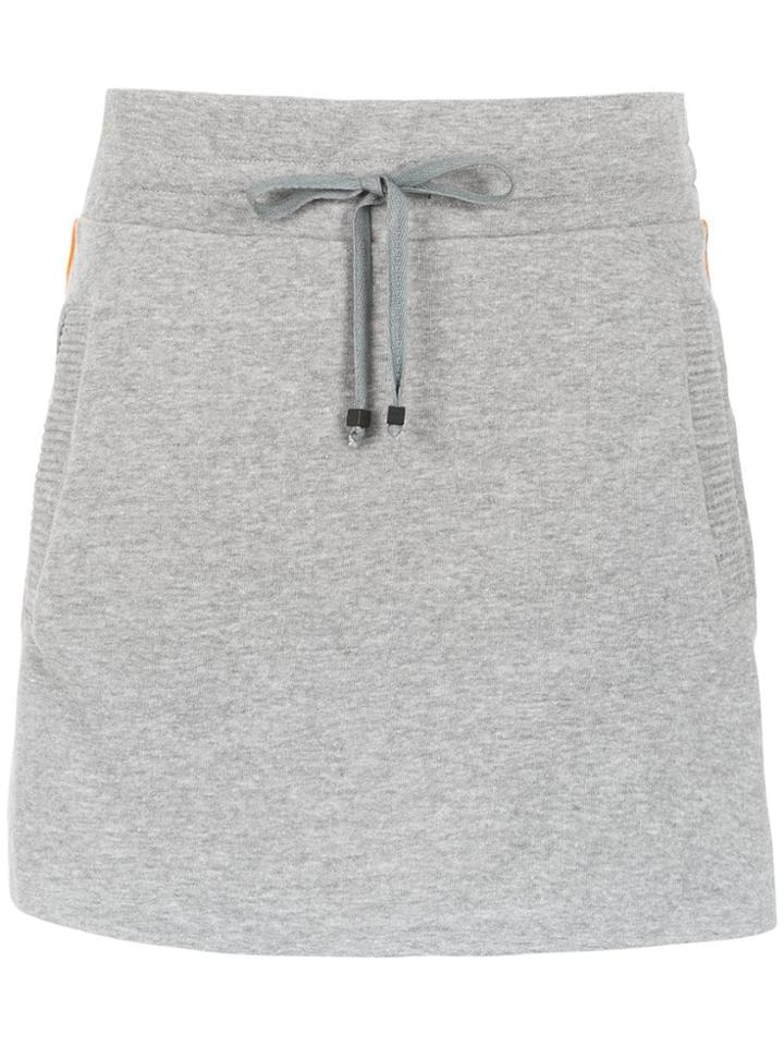 Andrea Bogosian Sweatskirt With Side Stripes - Grey