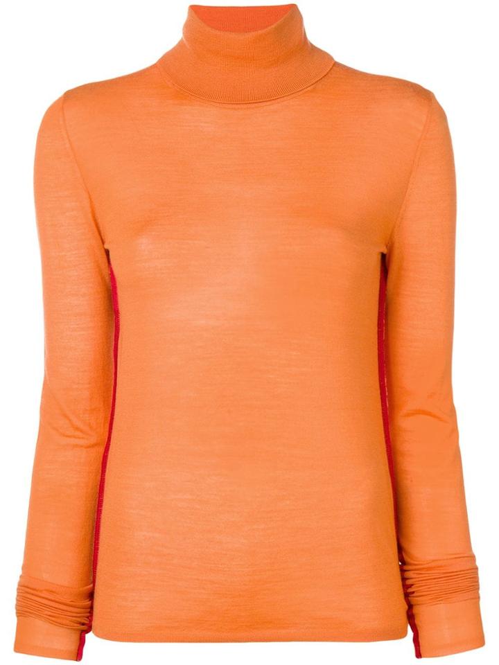 Joseph Turtleneck Top - Orange