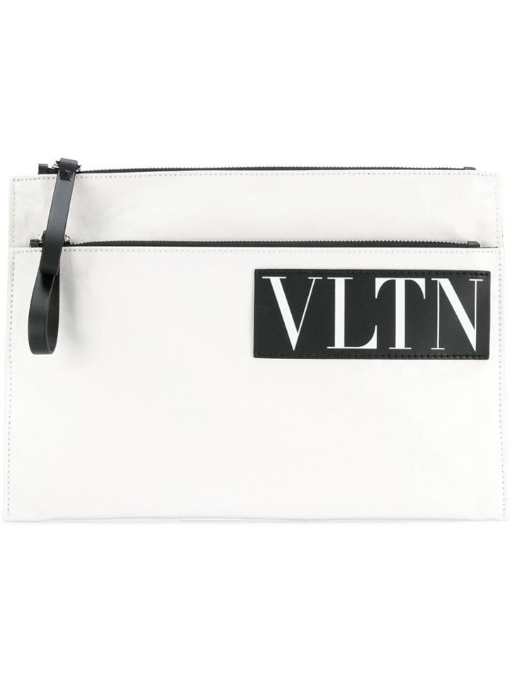 Valentino Valentino - Man - Clutch Vltn - White