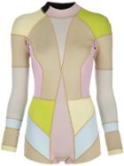 Cynthia Rowley Kalleigh Colour Block Wetsuit - Multicolour