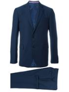 Etro Formal Suit, Men's, Size: 52, Blue, Silk/acetate/viscose/wool