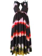 Tomas Maier Dip Dye Back Panel Pleated Dress