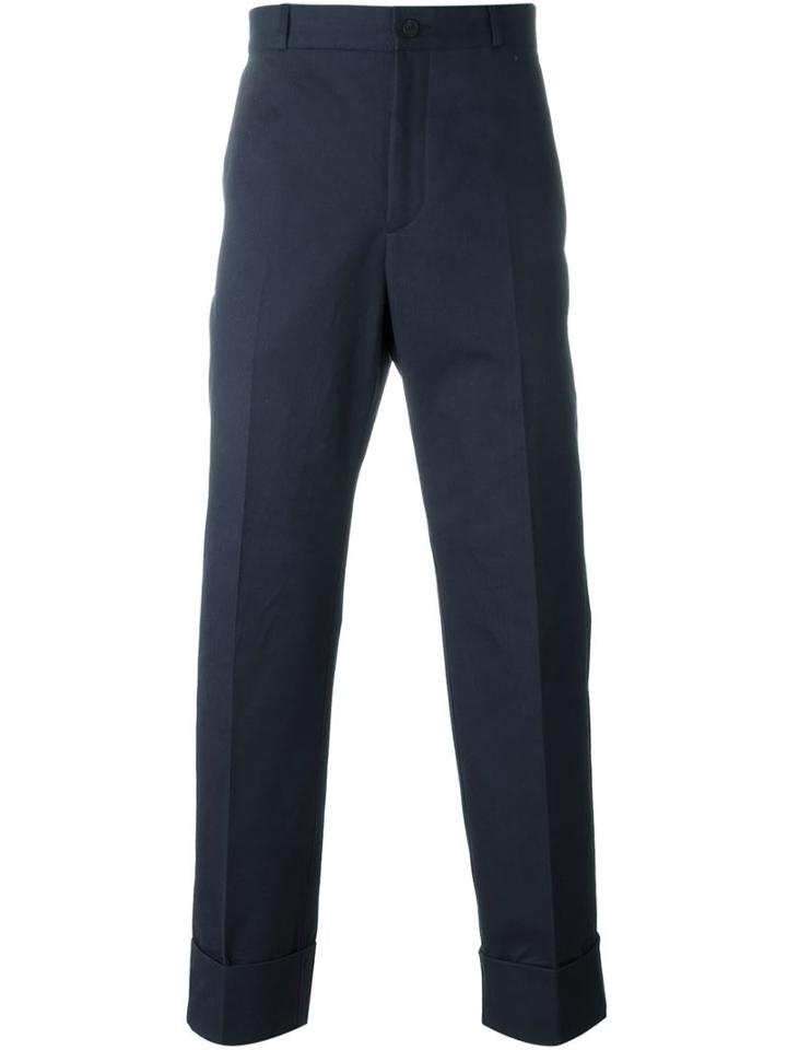 Melindagloss Large Cuffed Pants, Men's, Size: 48, Blue, Cotton