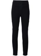 Neil Barrett - Criss-cross Front Skinny Trousers - Women - Polyester/polyurethane - 36, Black, Polyester/polyurethane