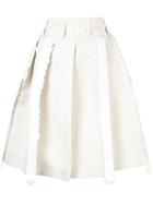 Marni Pleated A-line Skirt - White