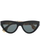 Burberry Eyewear House Check Sunglasses - Black