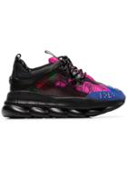 Versace Black And Multicoloured Chain Reaction Sneakers