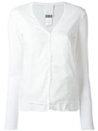 Kristensen Du Nord Cropped Sleeves Cardigan, Women's, Size: 1, White, Cotton