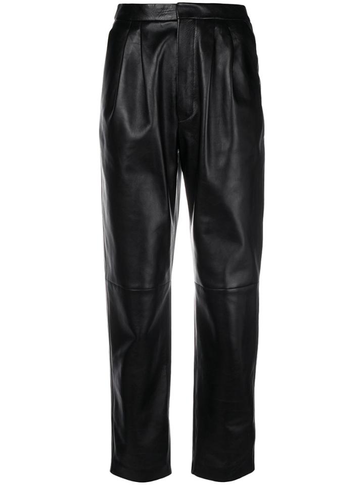 Saint Laurent High Waist Trousers - Black
