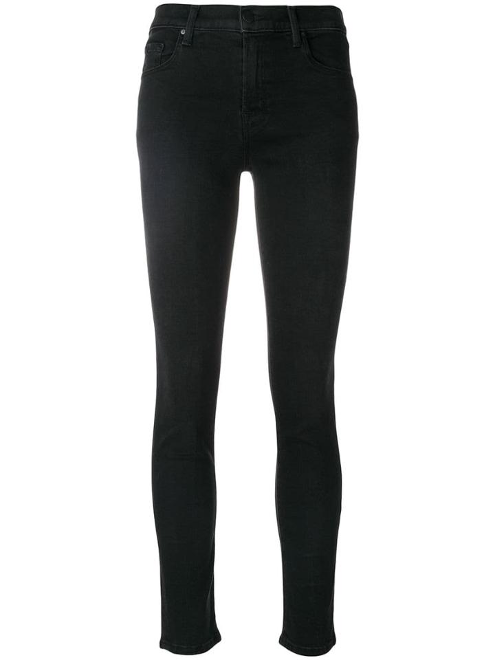 J Brand Mid-rise Super Skinny Jeans - Black