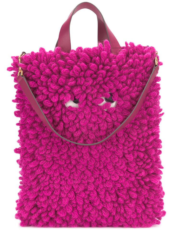 Anya Hindmarch Mario Portolano Tote - Pink & Purple
