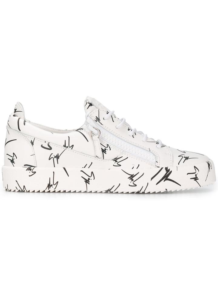 Giuseppe Zanotti The Signature Low Top Sneakers - White