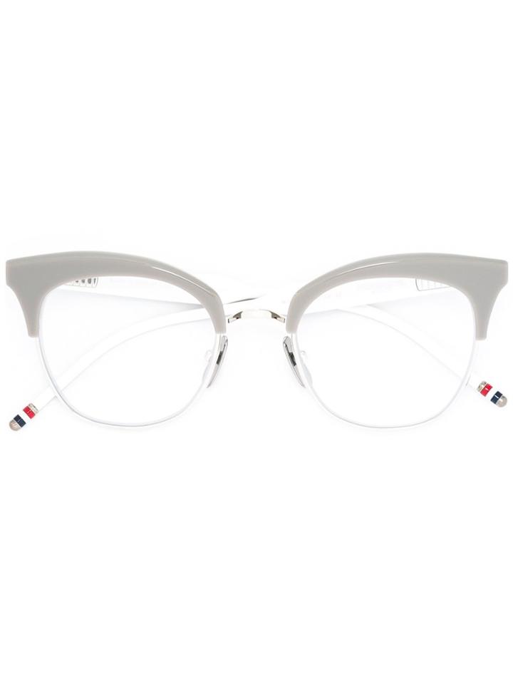 Thom Browne Eyewear Cat Eye Optical Frames - Grey