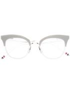 Thom Browne Eyewear Cat Eye Optical Frames - Grey