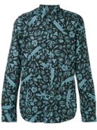 Ps By Paul Smith 'urban Fox' Print Shirt - Black