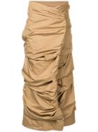 Issey Miyake Vintage Cocoon Skirt - Brown
