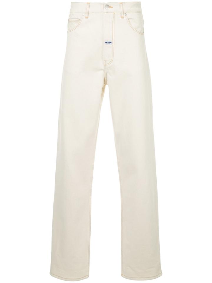 Martine Rose High Waisted Denim Jeans - White