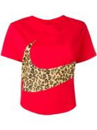 Nike Logo Cropped T-shirt - Red