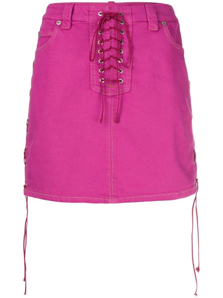 Unravel Project Side Tie Fastenings Skirt - Pink