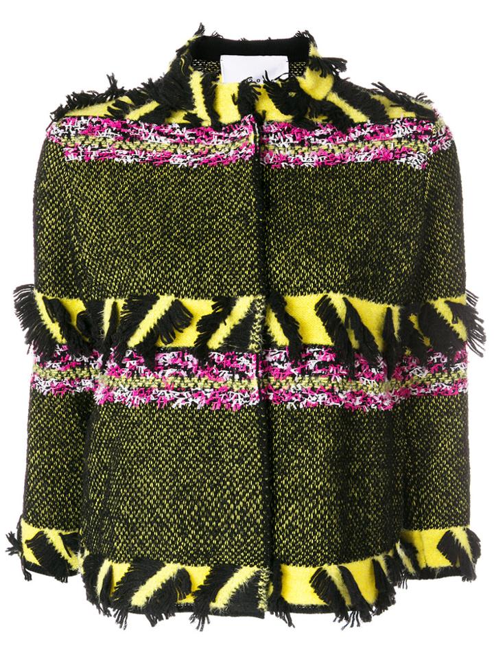 20:52 Patterned Fringed Jacket - Multicolour