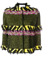 20:52 Patterned Fringed Jacket - Multicolour