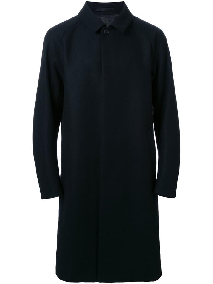 Attachment Classic Overcoat, Men's, Size: 1, Black, Cashmere/wool
