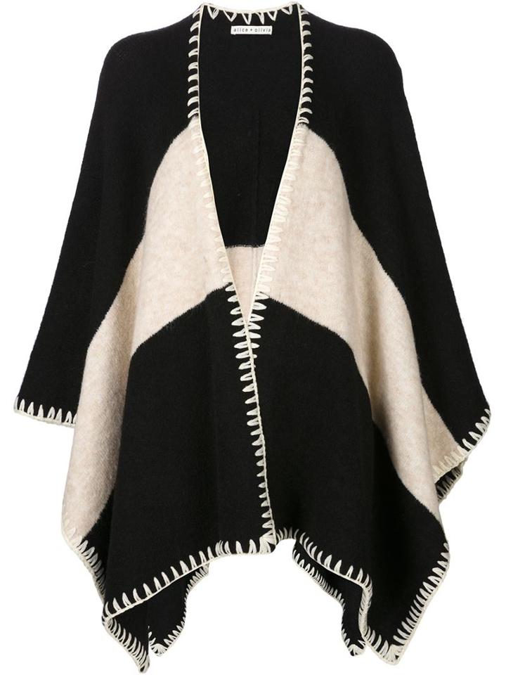 Alice+olivia Two-tone Knit Cape