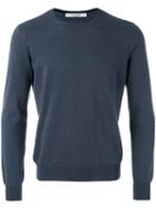 Crew-neck Jumper - Men - Cotton - 56, Blue, Cotton, La Fileria For D'aniello