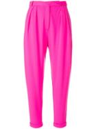 Styland Tapered Cropped Trousers - Pink