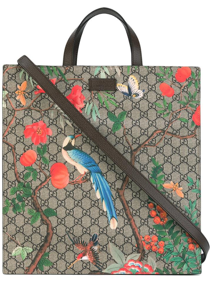 Gucci - Gg Tian Supreme Tote - Women - Leather - One Size, Nude/neutrals, Leather