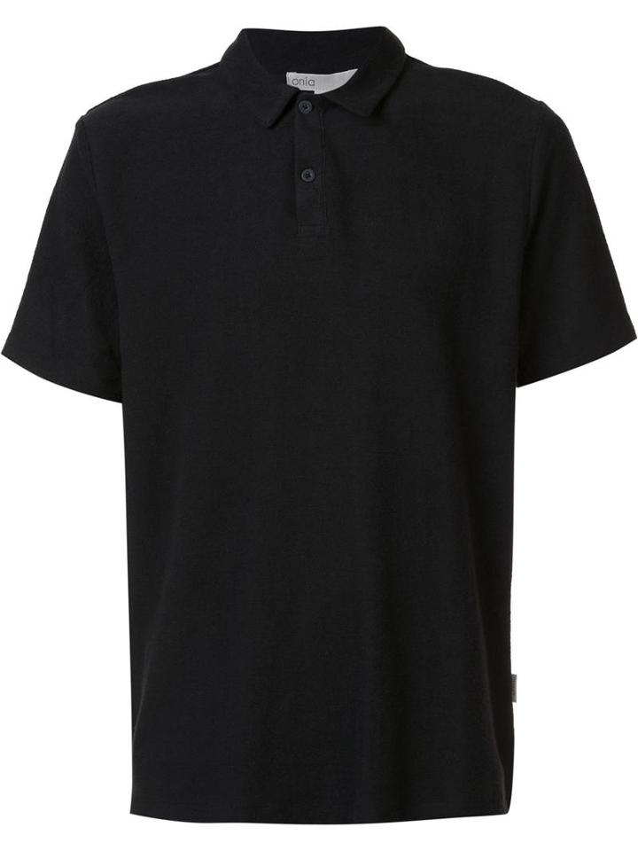 Onia 'alec' Polo Shirt, Men's, Size: Small, Black, Spandex/elastane/rayon/cotton
