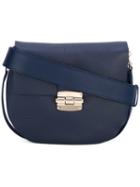 Furla - Snap Front Crossbody Bag - Women - Leather - One Size, Blue, Leather