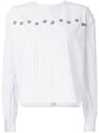 Jupe By Jackie Pinstriped Blouse - White