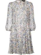 Derek Lam - Splatter Print Flared Dress - Women - Silk - 46, White, Silk