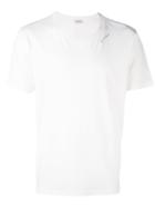 Embroidered T-shirt - Men - Cotton - Xl, White, Cotton, Saint Laurent