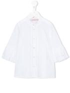 Miss Blumarine - Tiered Sleeve Blouse - Kids - Cotton - 12 Yrs, Girl's, White