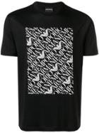 Emporio Armani Logo Printed T-shirt - Black