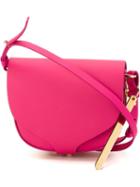 Sophie Hulme Barnsbury Mini Crossbody Bag, Women's, Pink/purple, Leather/metal