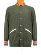 Herno Drawstring Reversible Bomber Jacket, Men's, Size: 50, Green, Polyamide/polyester/spandex/elastane